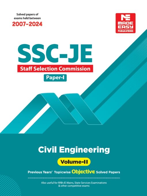 Made Easy SSC JE 2025 Civil Engineering Volume 02