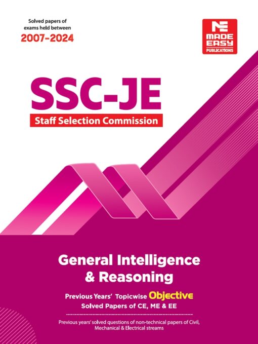 Made Easy SSC JE 2025 General Intelligence Reasoning