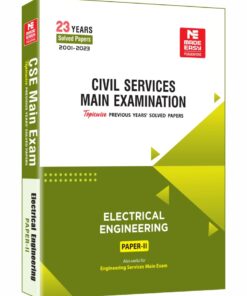 MADE EASY Publications aims to provide high-quality and updated books as per the latest syllabus of UPSC Civil Services Examination. UPSC CSE Mains 2024: Electrical Engineering Solved Paper-2 is one such resource that the researchers and content developers at MADE EASY have created with their technical knowledge and expertise. This book contains 23 years’ (2001-2023) solved papers of Civil Services Main Examination:Electrical Engineering (Paper-II). This book is thoroughly revised and updated and segregated in topic-wise manner. In this book, solutions are given on step-by-step basis. MADE EASY team has studied previous exam papers of Civil Services Main Examination and observed that a good percentage of questions have been asked in Engineering Services Exam, Indian Forest Service Exam as well as State Services Exams. Therefore, apart from being useful for CSE, this book is also recommended forESE, IFS and other state engineering examinations for engineering graduates.